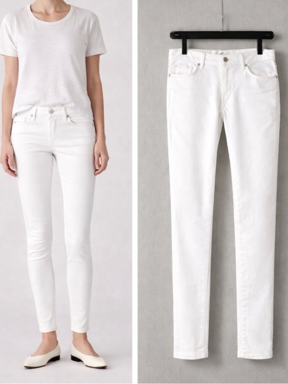LEVI’S 711 Skinny Jeans White Stretch Denim W31 Slim Fit Summer Coastal Classic